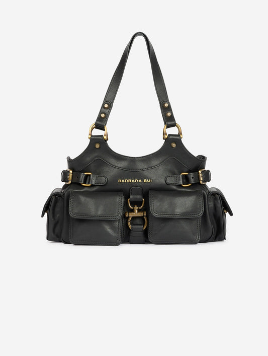 Sac "BB Re-edition" en cuir noir